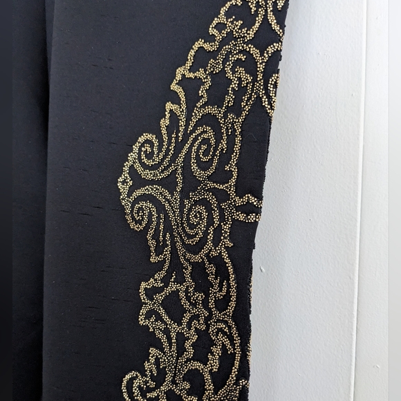 Lipsy black leggings gold sequin detail - Picture 3 of 3
